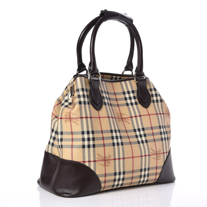 Burberry Haymarket Check Large Tote Chocolate 3 of 11