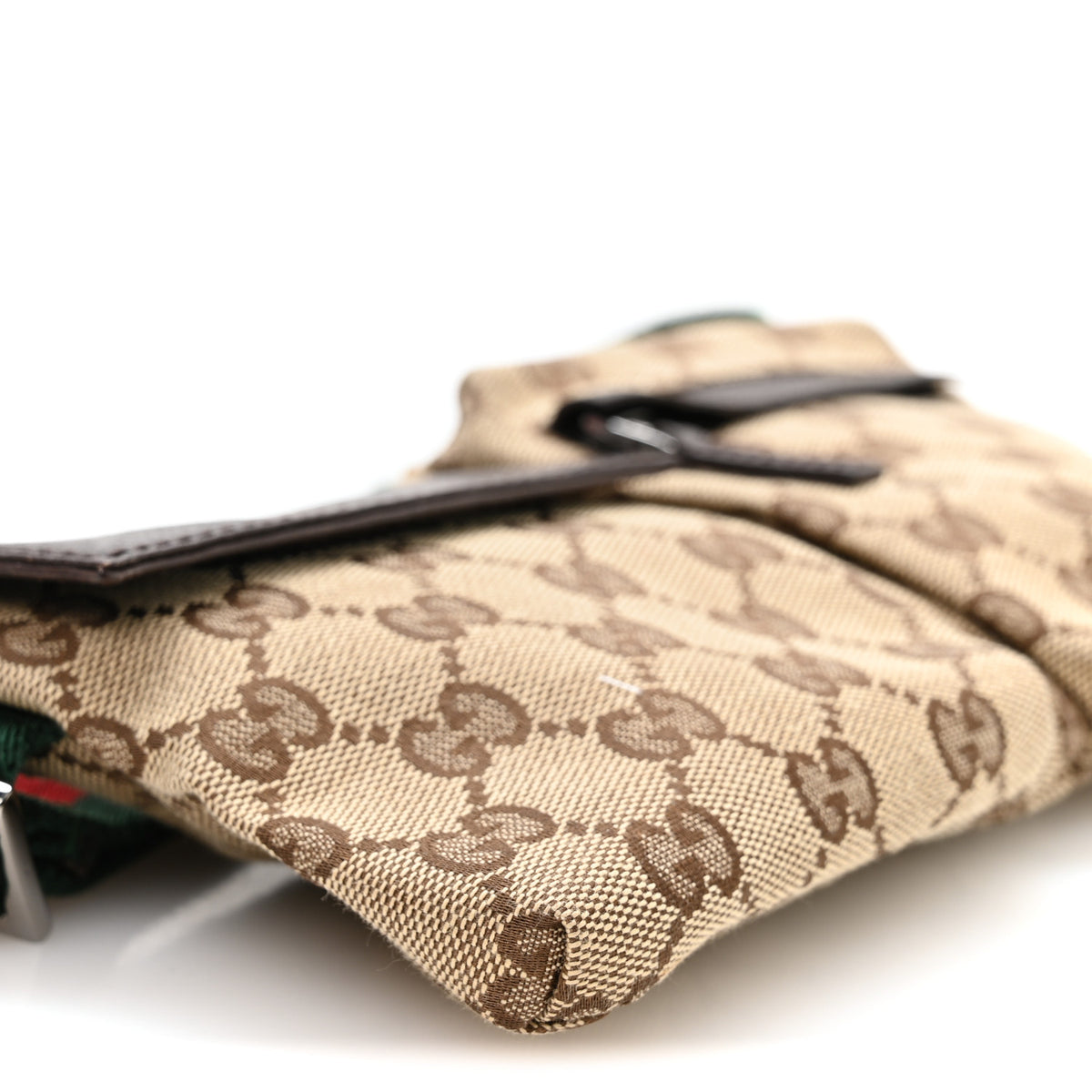 Gucci Monogram Web Belt Bag Dark Brown 9 of 10