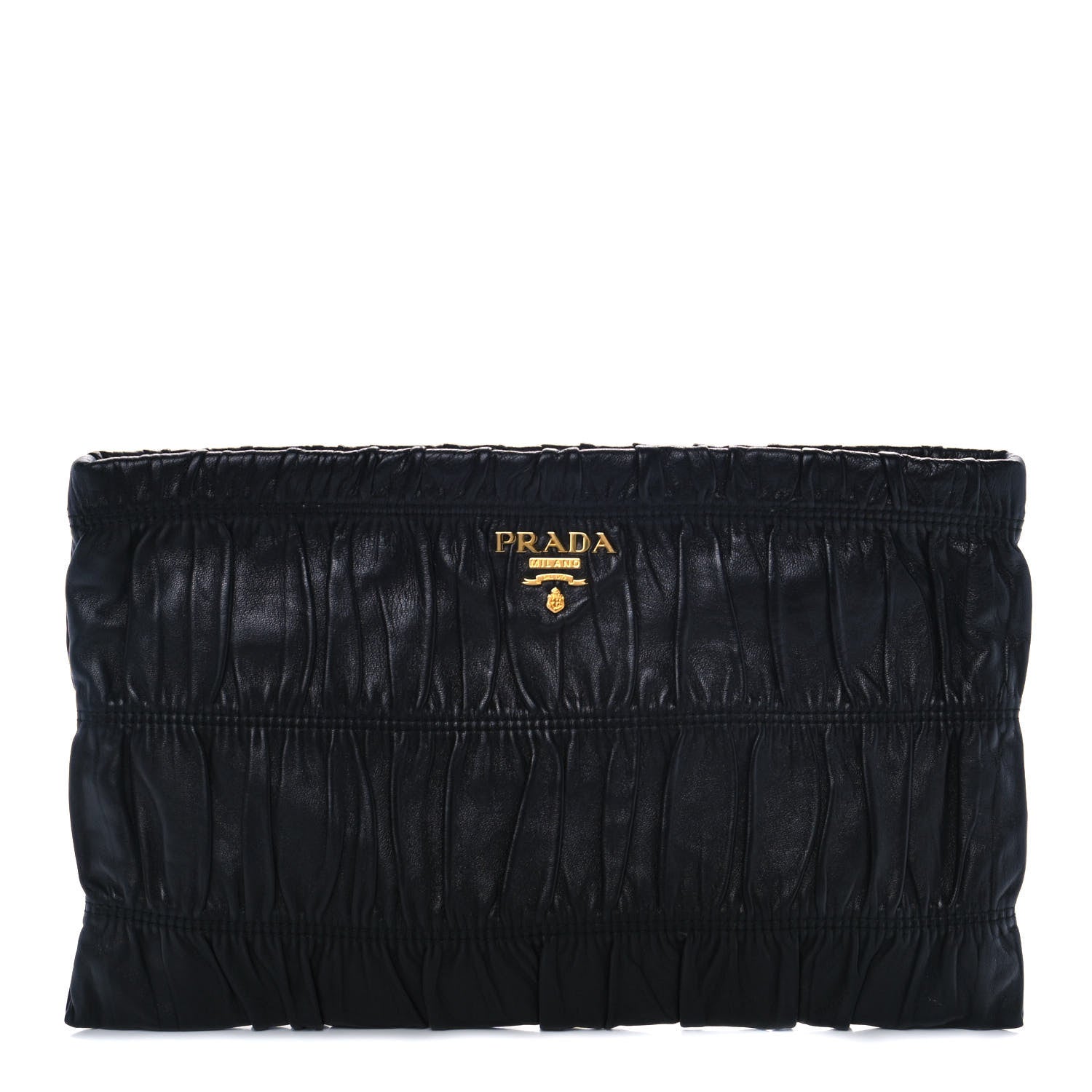 Prada Nappa Gaufre Clutch Nero Black 1 of 11