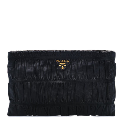 Prada Nappa Gaufre Clutch Nero Black 1 of 11