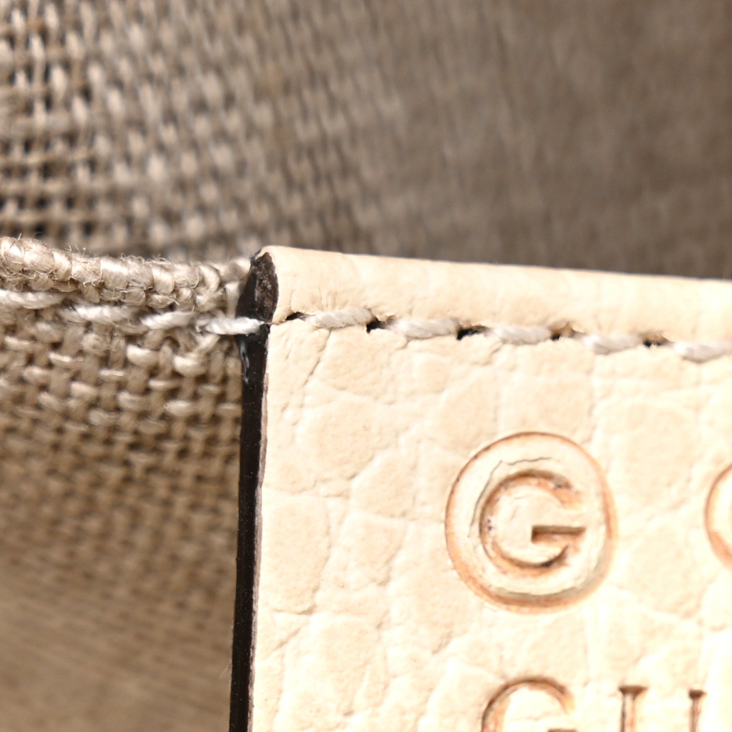 Monogram Dollar Calfskin Mini Bree Messenger Bag Beige Ebony Avoire