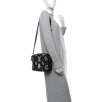 Louis Vuitton Empreinte Monogram Giant Pochette Metis Black Beige 2 of 11