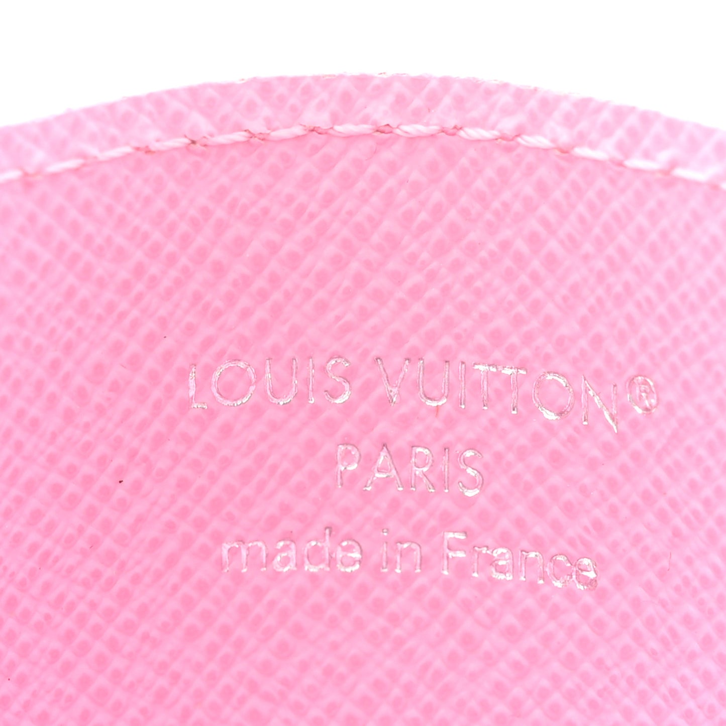 Monogram Double Card Holder Pink