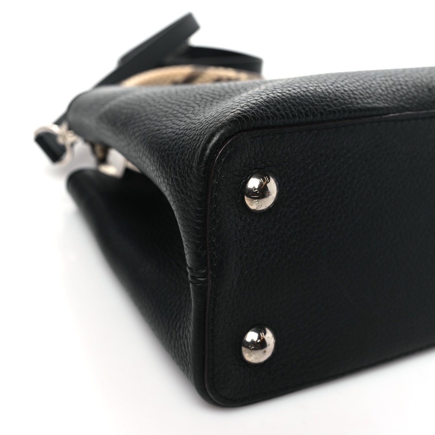 Louis Vuitton Taurillon Snakeskin Capucines PM Black 8 of 9