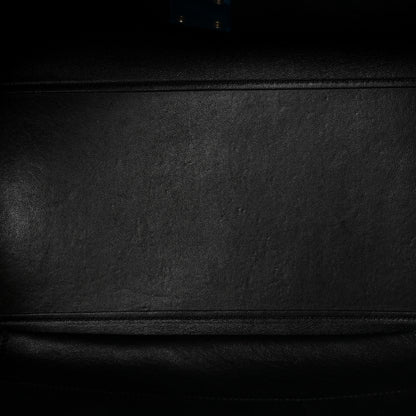 Celine Drummed Calfskin Suede Large Trapeze Black 5 of 9