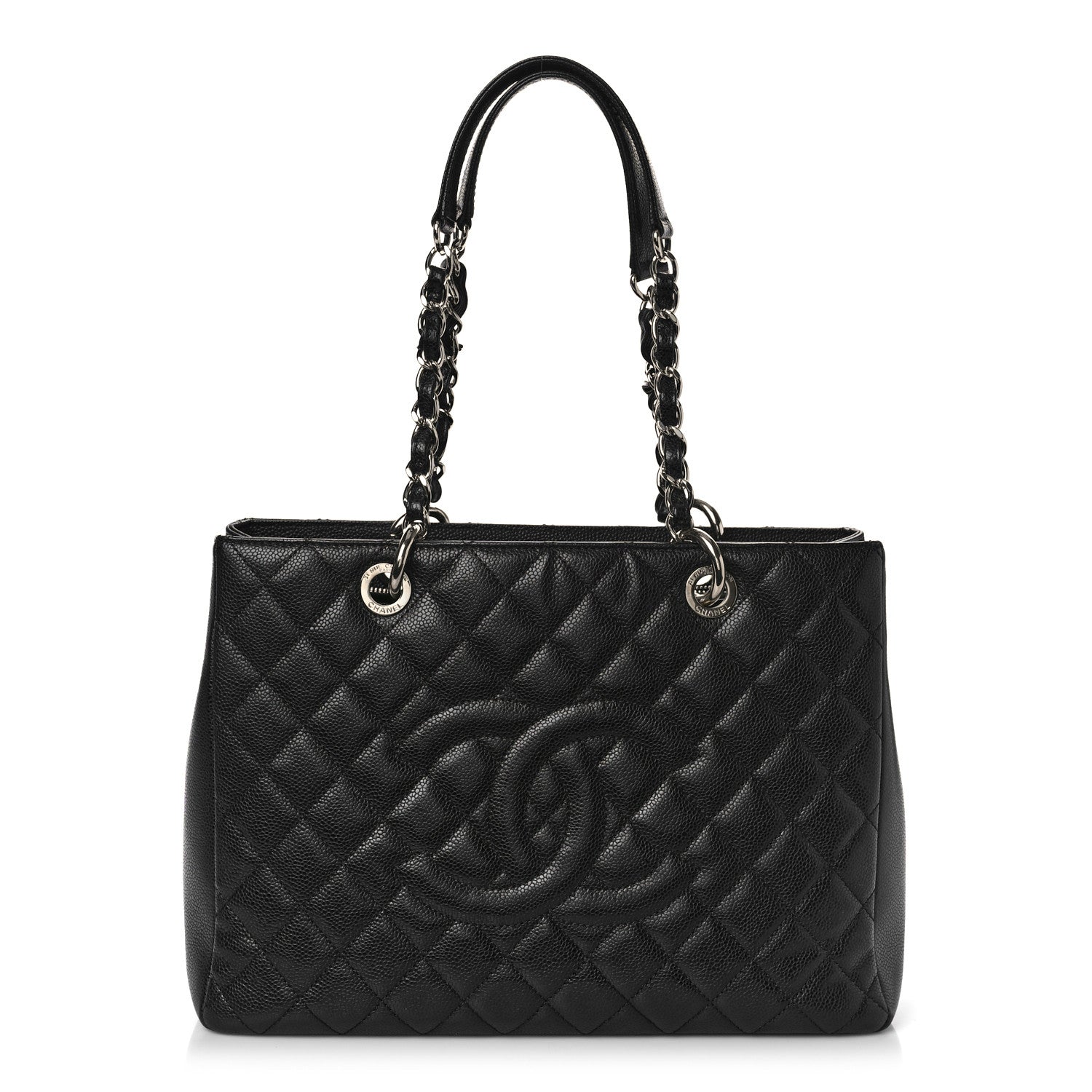 Chanel Caviar Quilted Grand Shopping Tote GST Black 1 of 10