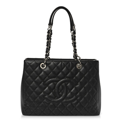 Chanel Caviar Quilted Grand Shopping Tote GST Black 1 of 10