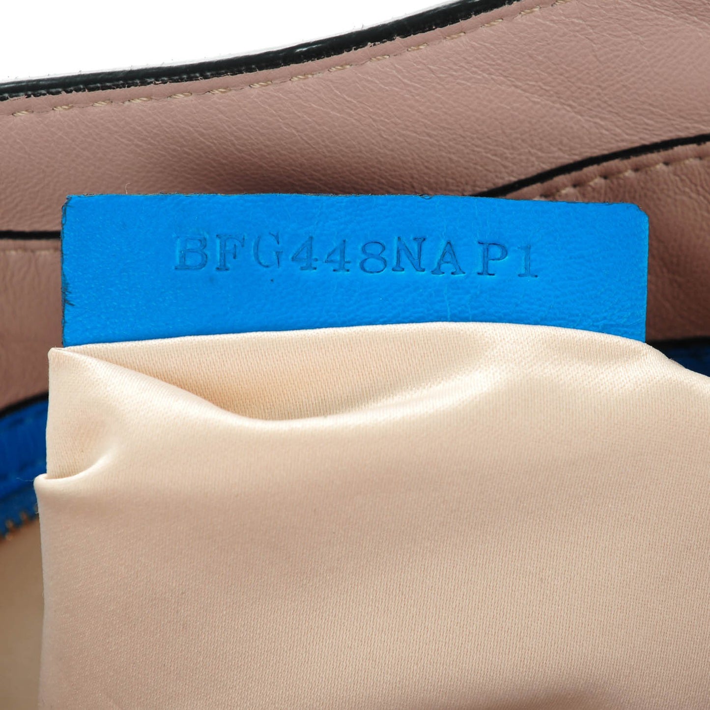 Nappa Medium Rockstud Soft Tote Blue Fluo