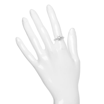 Tiffany Platinum Diamond Flower Ring 50 5.25 2 of 5