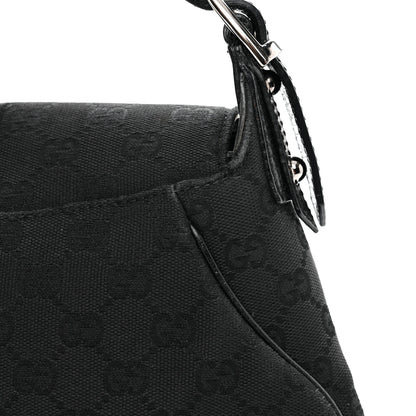 Gucci Monogram Horsebit Chain Flap Shoulder Bag Black 18 of 18