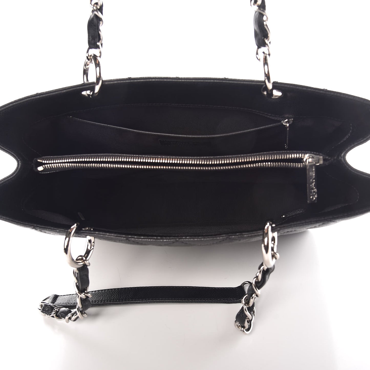 Caviar Quilted Grand Shopping Tote GST Black