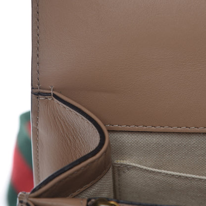 Gucci Calfskin Bamboo Web Medium Dionysus Top Handle Bag Camelia Bright Evergreen Hibiscus Red 19 of 20