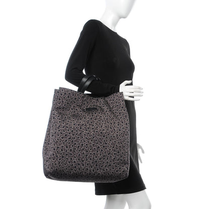 Gucci Canvas G-Active Leopard Vertical Tote Grey 2 of 7