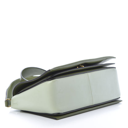 Celine Shiny Smooth Calfskin Medium Frame Shoulder Bag Olive Pastel Green 4 of 16