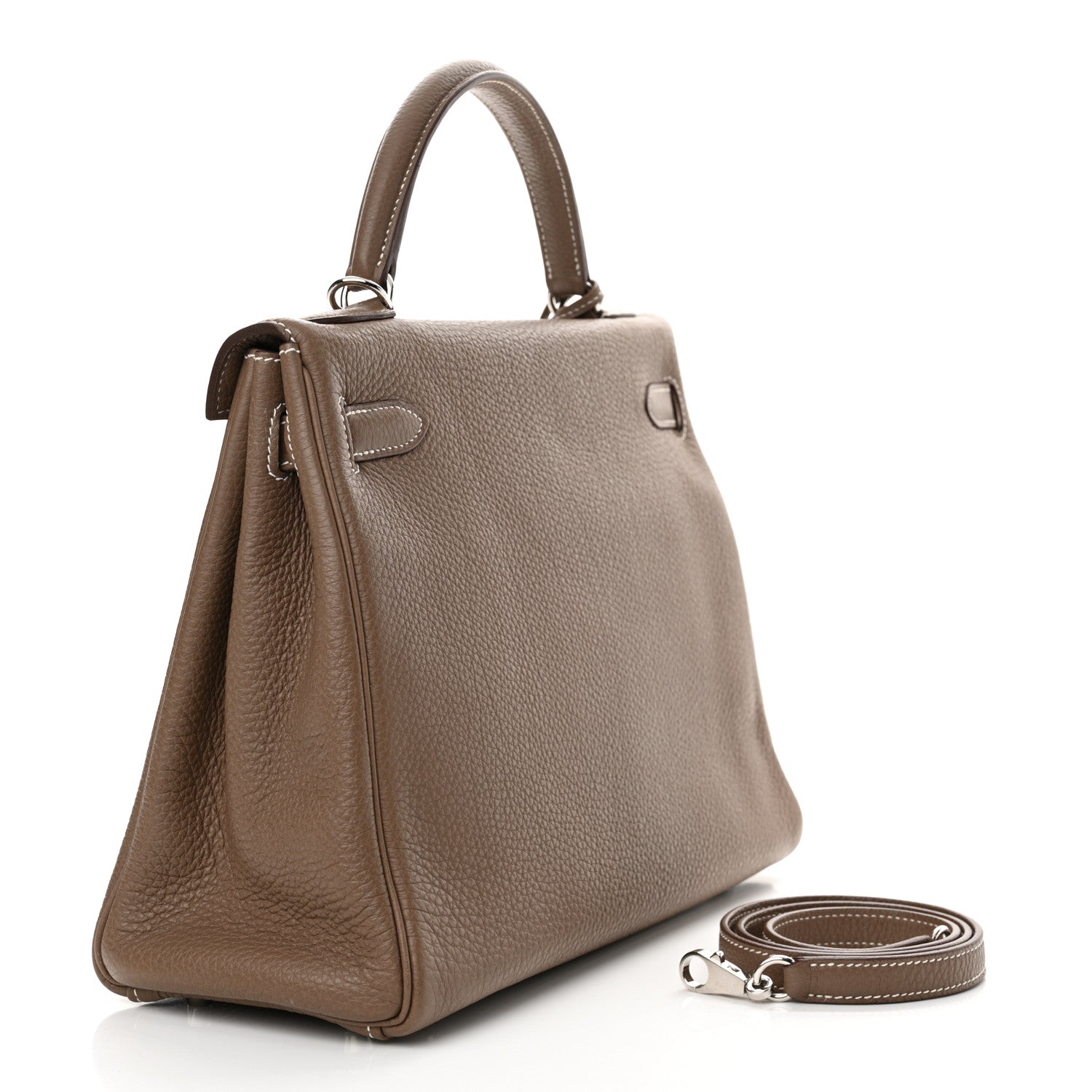 Hermes Togo Kelly Retourne 32 Etoupe 3 of 11