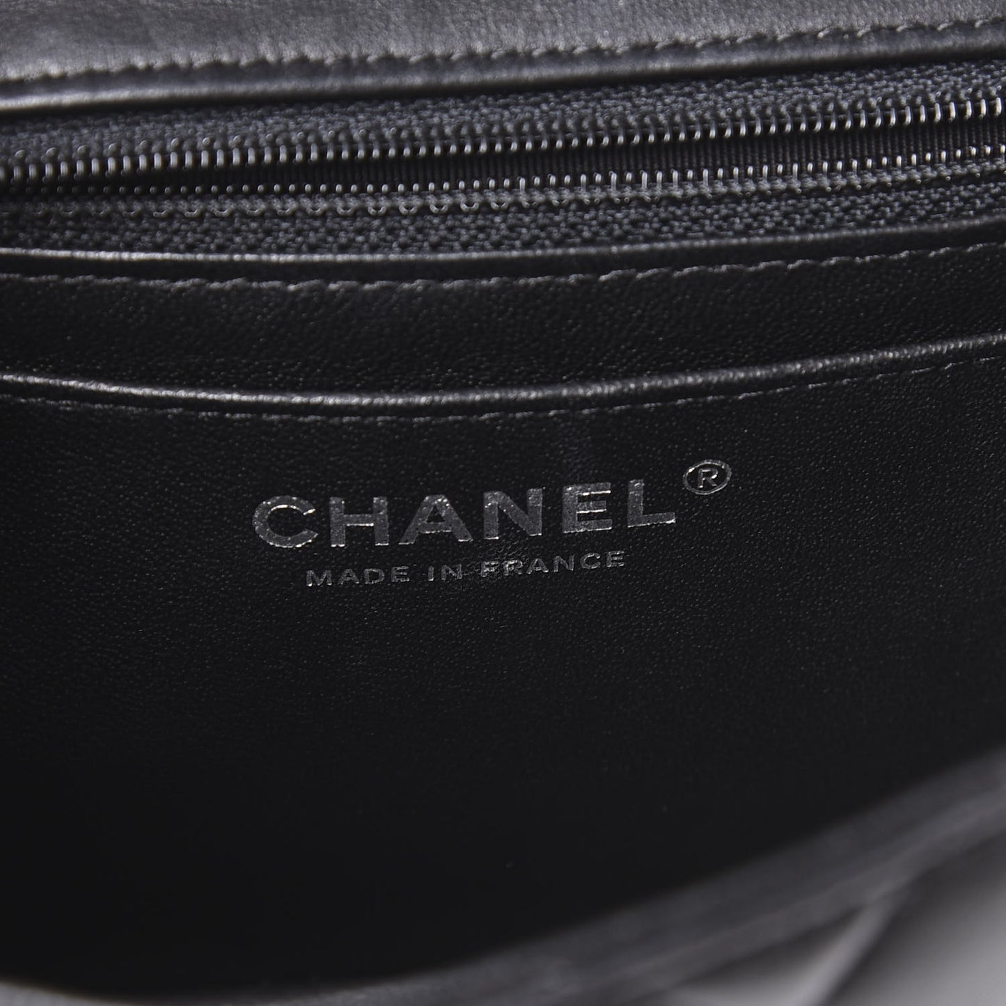 Lambskin Quilted Mini Square Flap Black