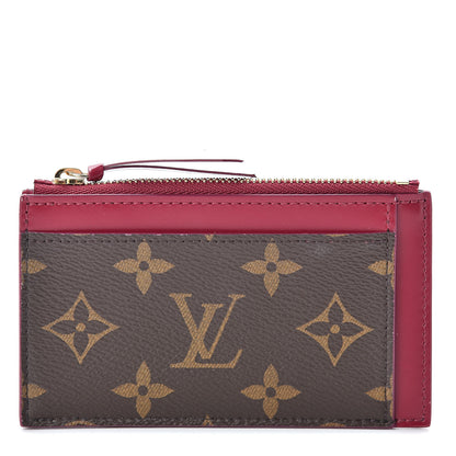 Louis Vuitton Monogram Zipped Card Holder Fuchsia 1 of 8