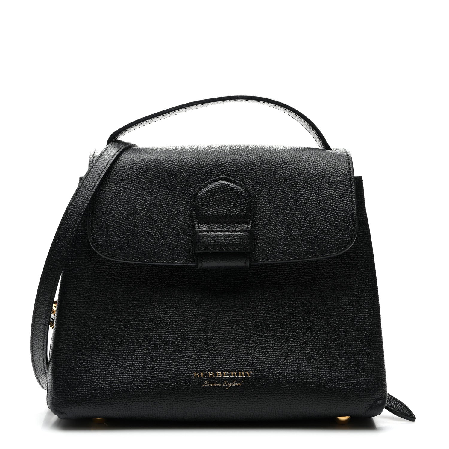 Burberry Derby Calfskin House Check Small Camberley Black 1 of 10