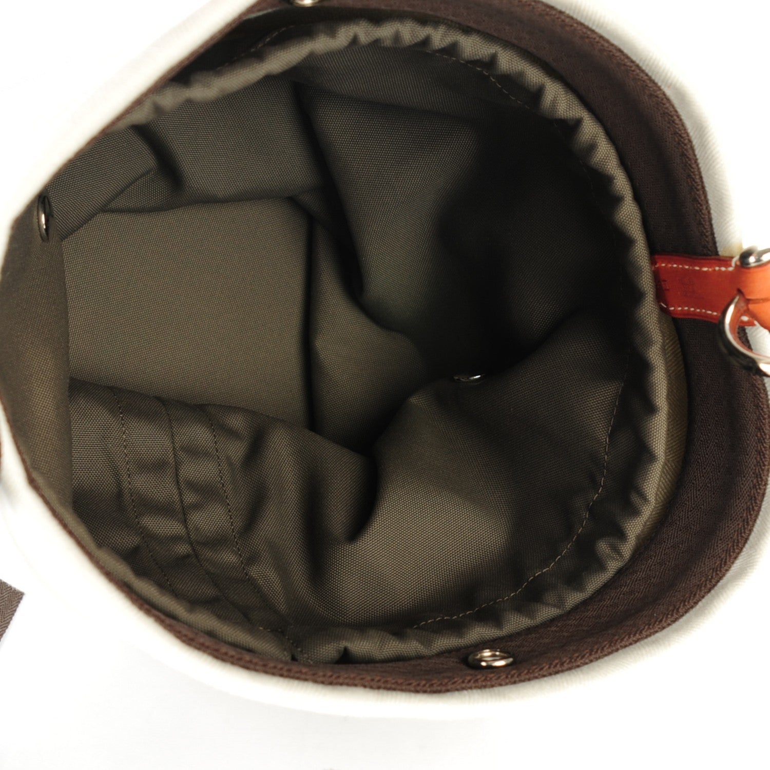 Hermes Natural Barenia Toile Sac De Pansage Grooming Bag 5 of 6
