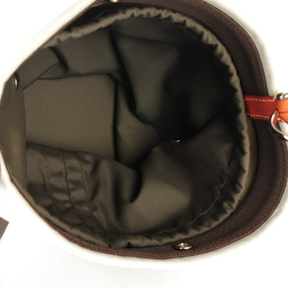 Hermes Natural Barenia Toile Sac De Pansage Grooming Bag 5 of 6