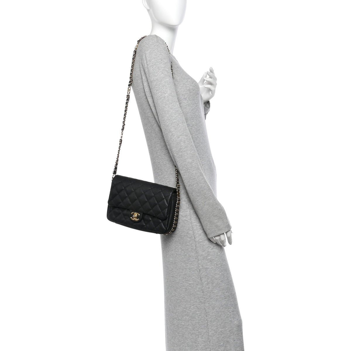 Chanel Caviar Quilted Small CC You Flap Black 2 of 11