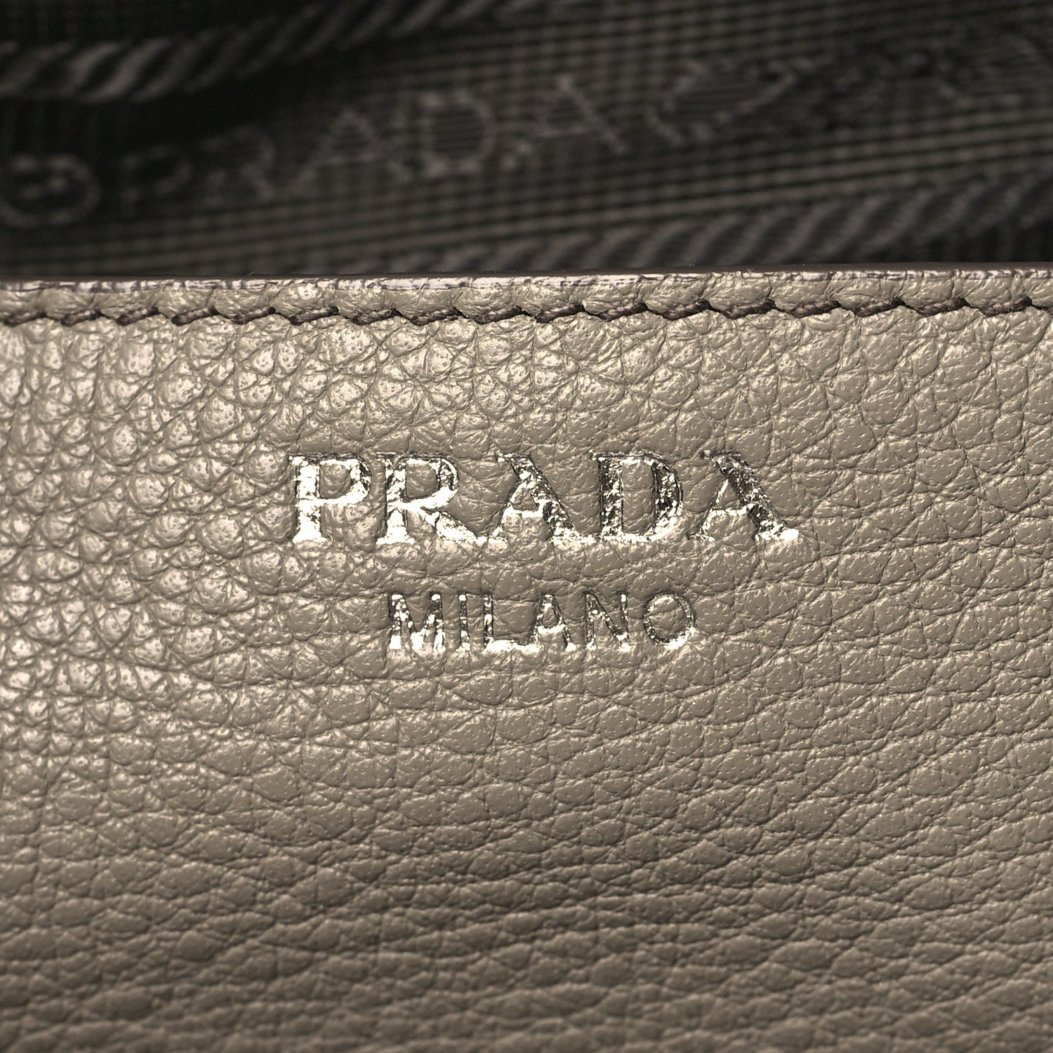 Prada Soft Calf Double Zip Shoulder Bag Argilla 5 of 7