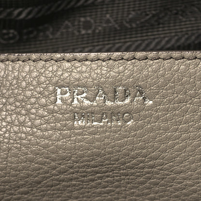 Prada Soft Calf Double Zip Shoulder Bag Argilla 5 of 7