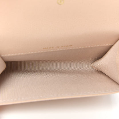 Chanel Caviar Pearl Quilted Coco Candy Flap Card Holder Beige 5 of 8