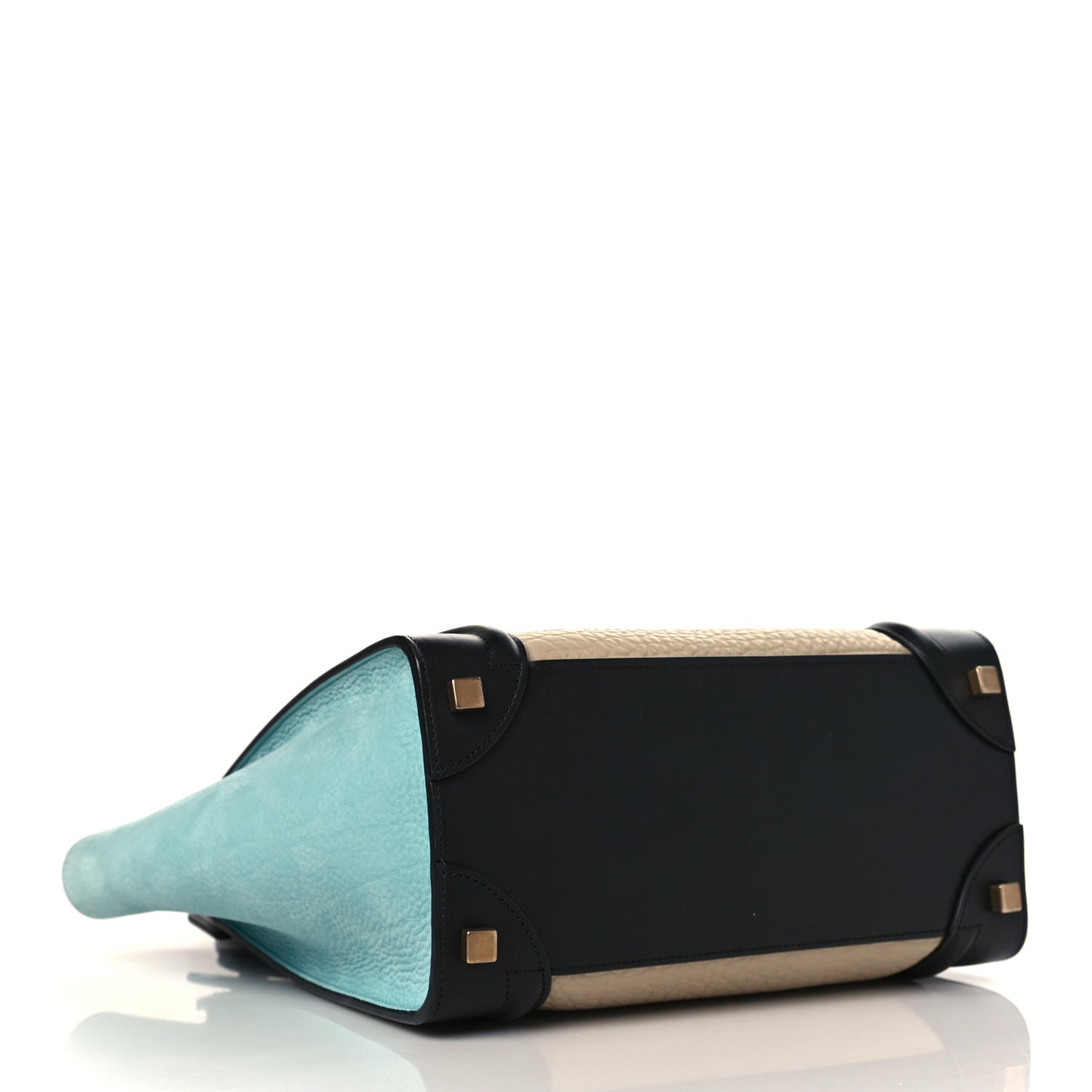Bullhide Drummed Calfskin Micro Tri-Color Luggage Antarctic