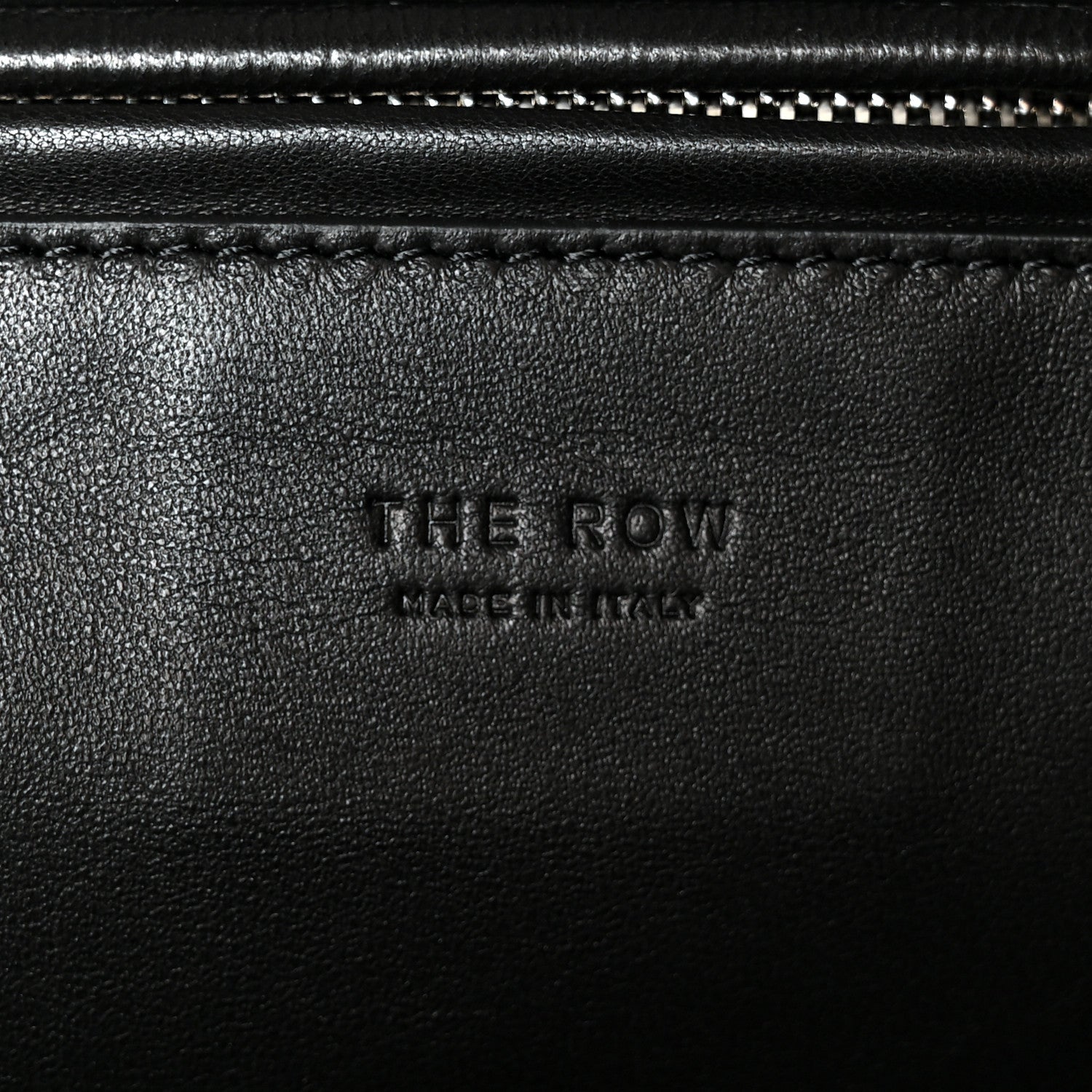 The Row Calfskin Leila Clutch Dark Navy 6 of 7