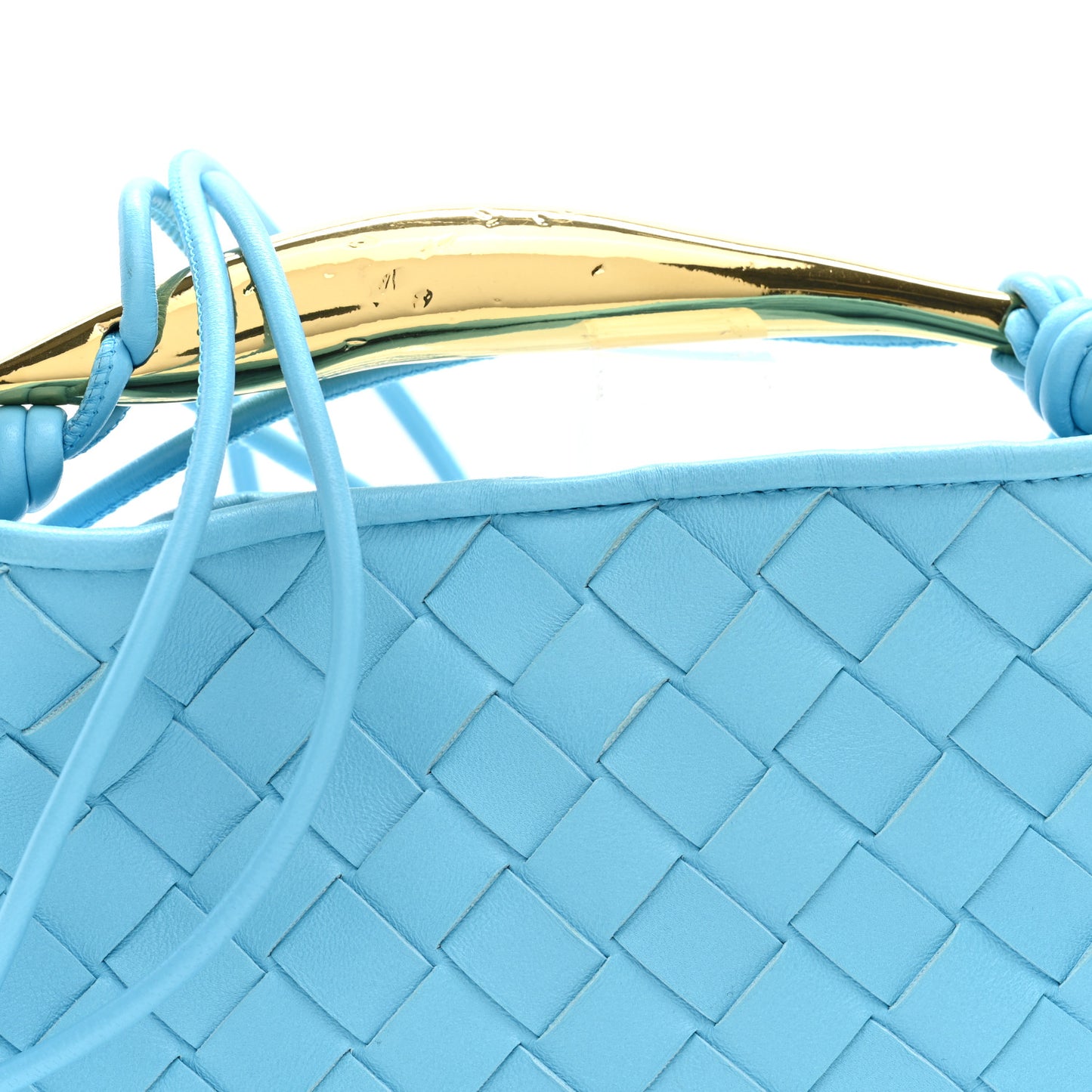 Nappa Intrecciato Mini Sardine Bag Turquoise