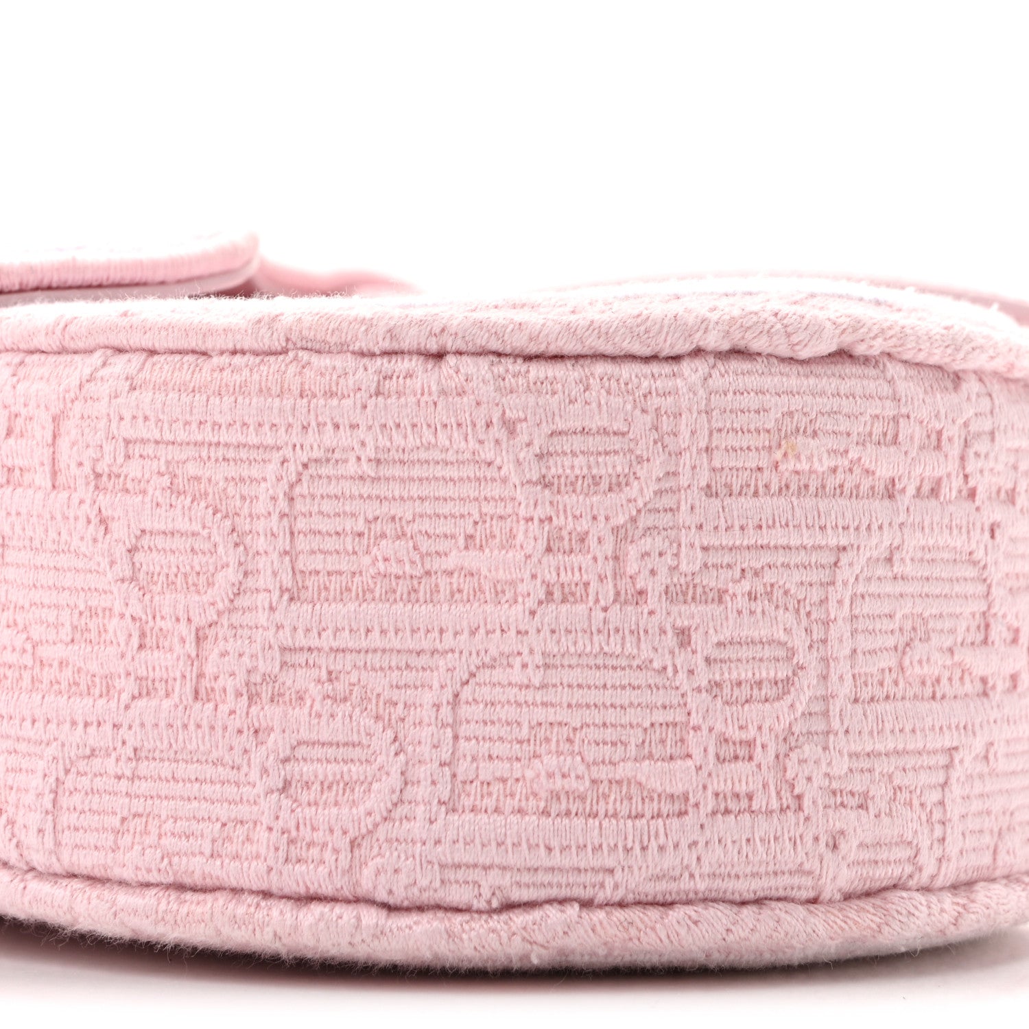 Christian Dior Oblique Embroidered Lace Dioramour Small Saddle Bag With Strap Soupir Pink White 8 of 9
