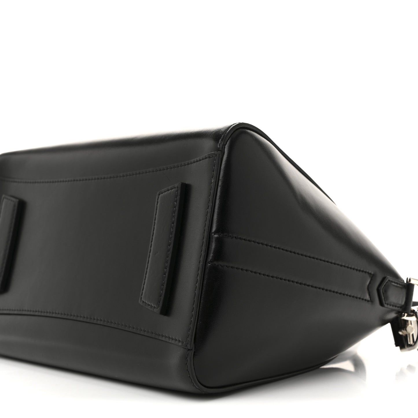 Shiny Lord Calfskin Small Antigona Black
