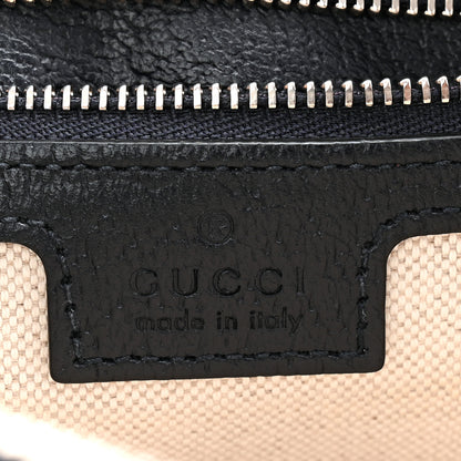 Gucci GG Supreme Monogram Textured Dollar Calfskin Web Studded Mini Ophidia Flap Shoulder Bag Beige Blue 6 of 12