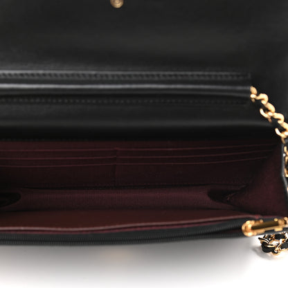 Chanel Lambskin Quilted Wallet On Chain WOC Black 6 of 11