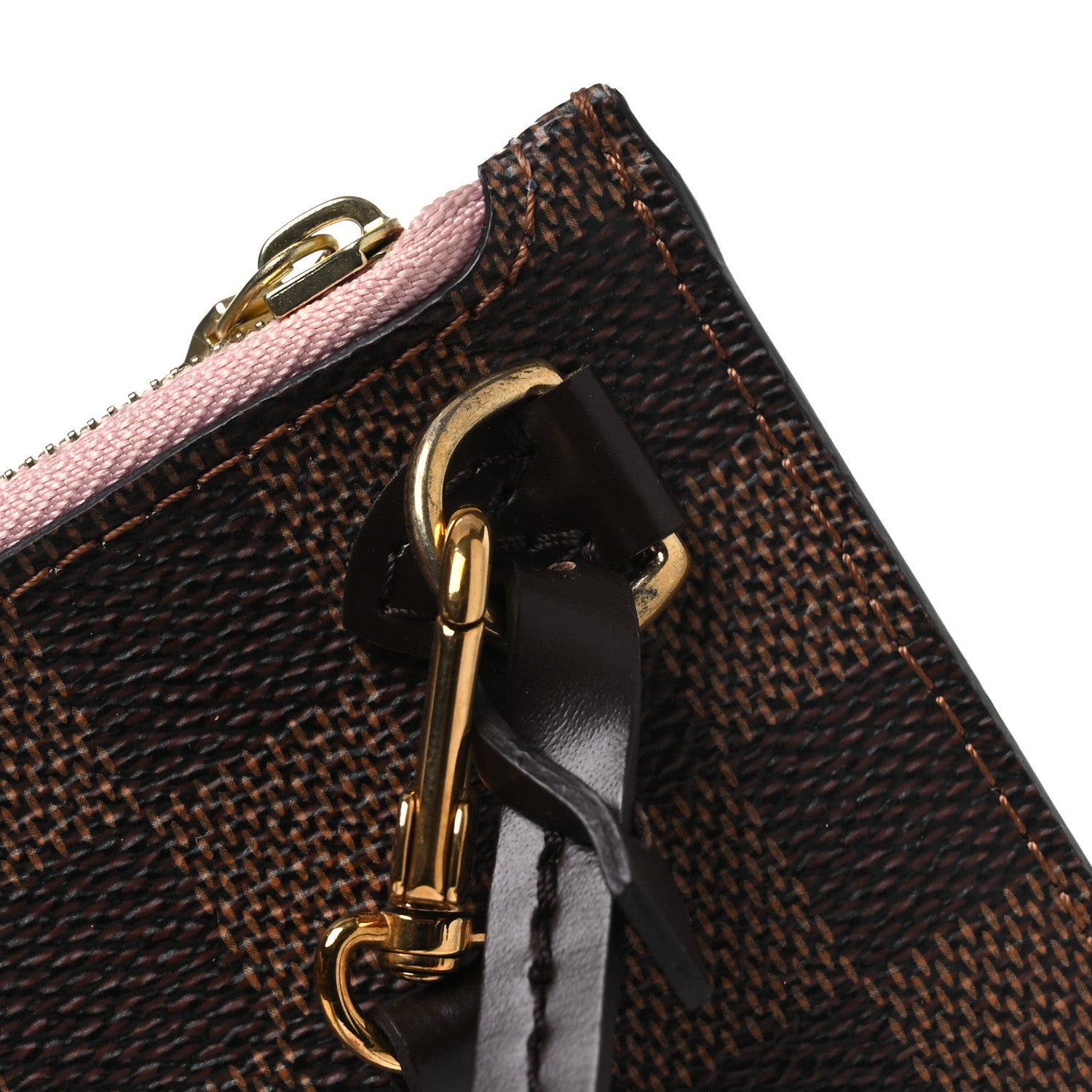 Louis Vuitton Damier Ebene Neverfull MM GM Pochette Rose Ballerine 8 of 8