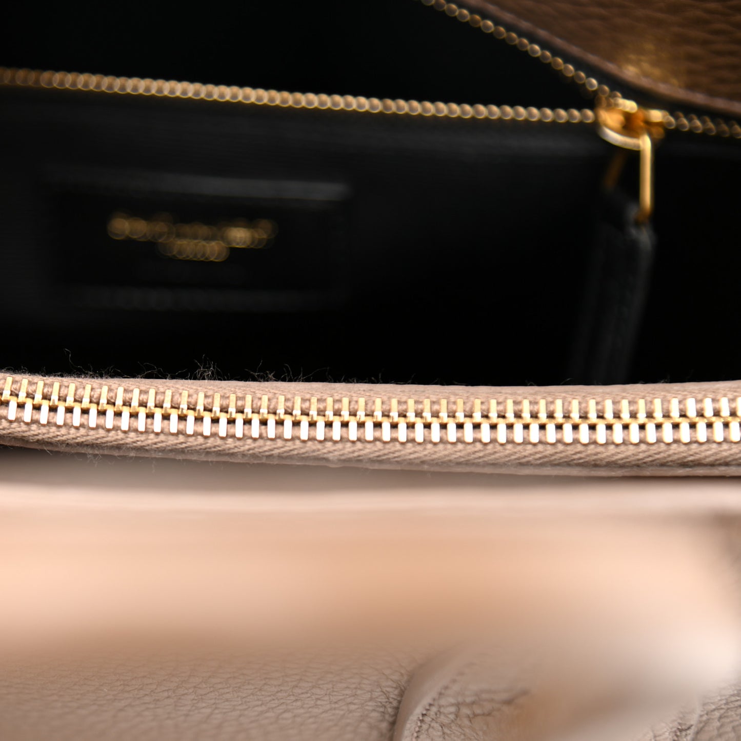 Grained Calfskin Small Sac De Jour Taupe