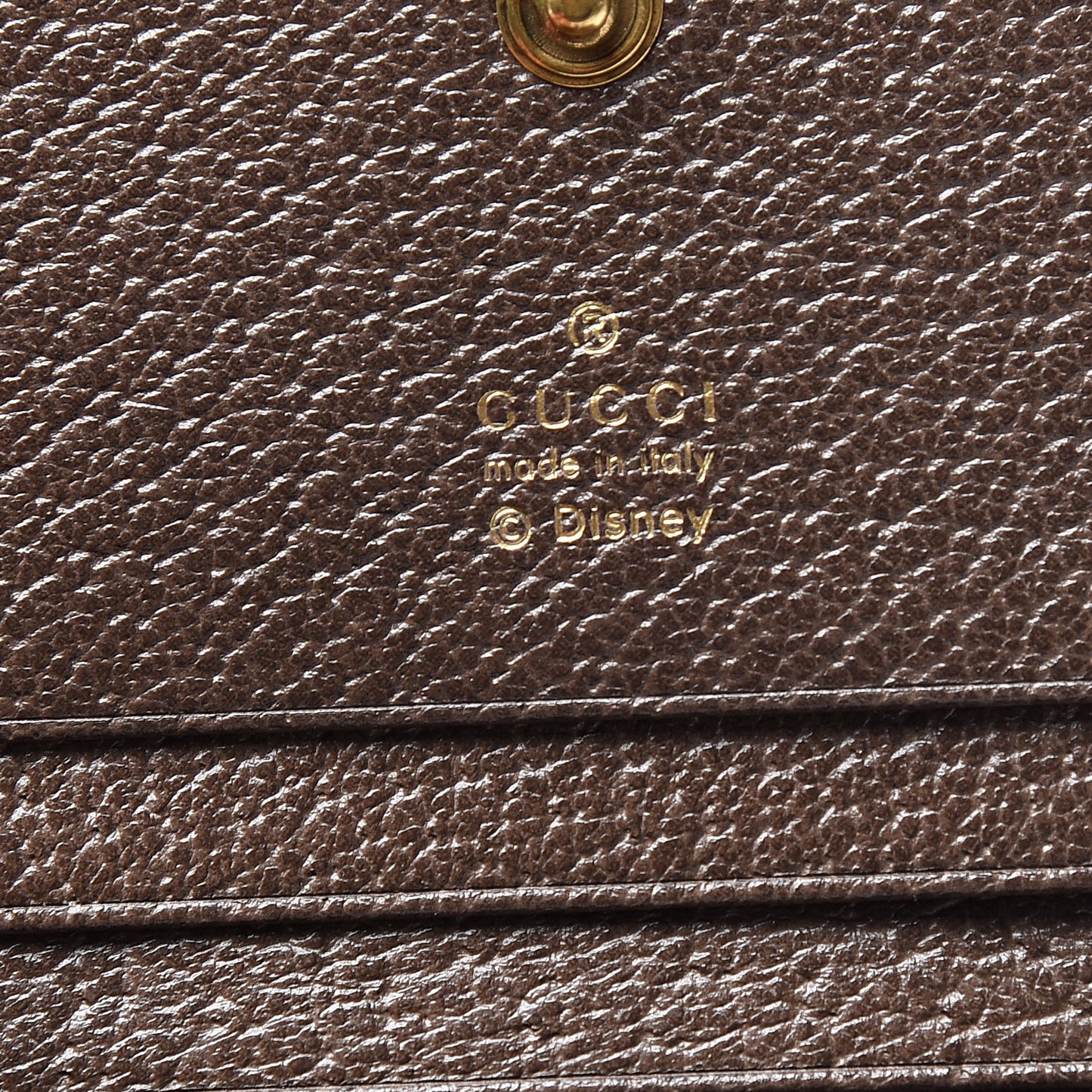 X DISNEY GG Supreme Monogram Web Three Little Pigs Ophidia Card Case Wallet Beige New Acero