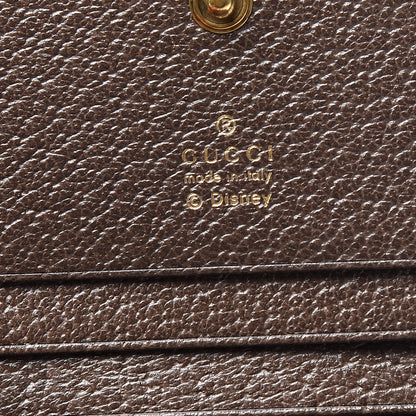 Gucci X DISNEY GG Supreme Monogram Web Three Little Pigs Ophidia Card Case Wallet Beige New Acero 5 of 7