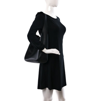 Saint Laurent Smooth Calfskin Large Le 5 A 7 Soft Hobo Black 2 of 9
