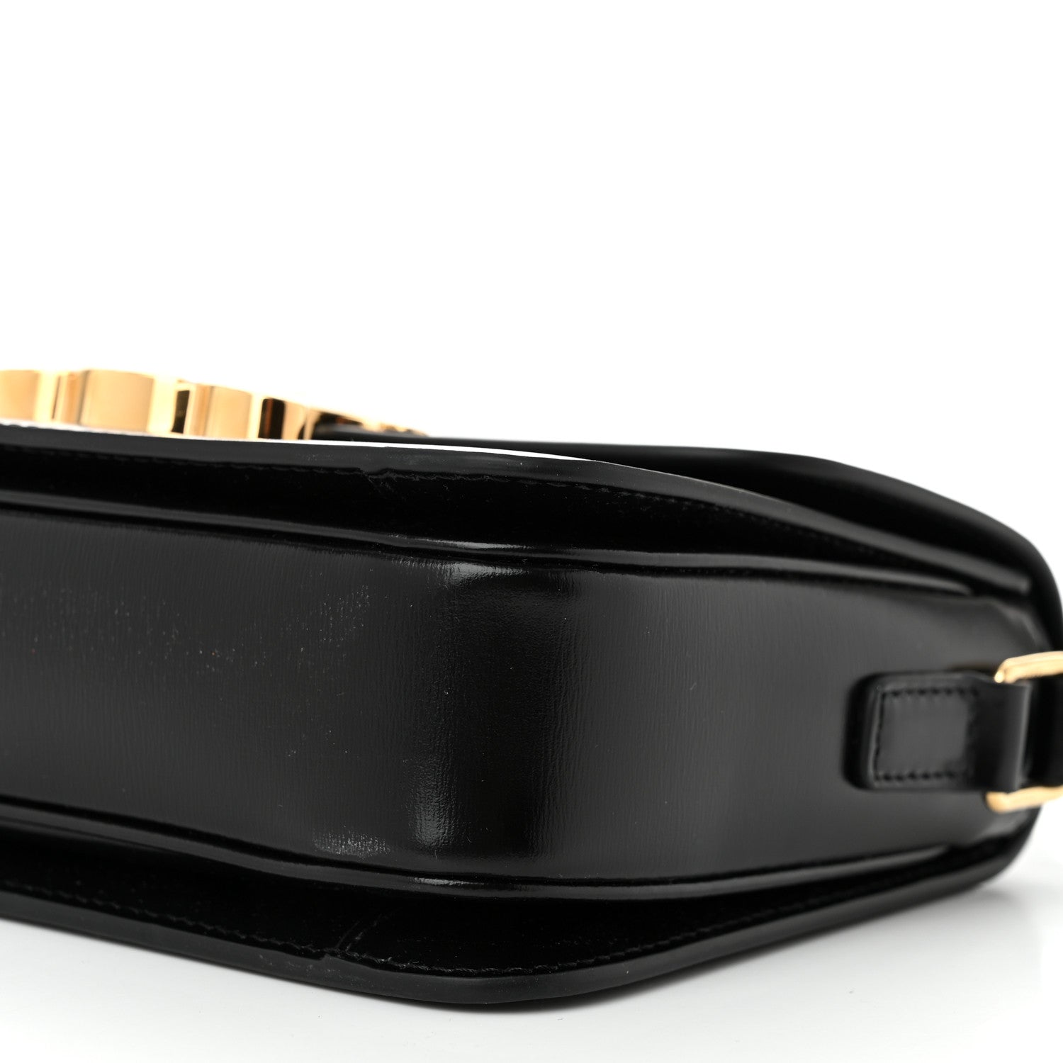 Celine Shiny Calfskin Teen Triomphe Black 10 of 10