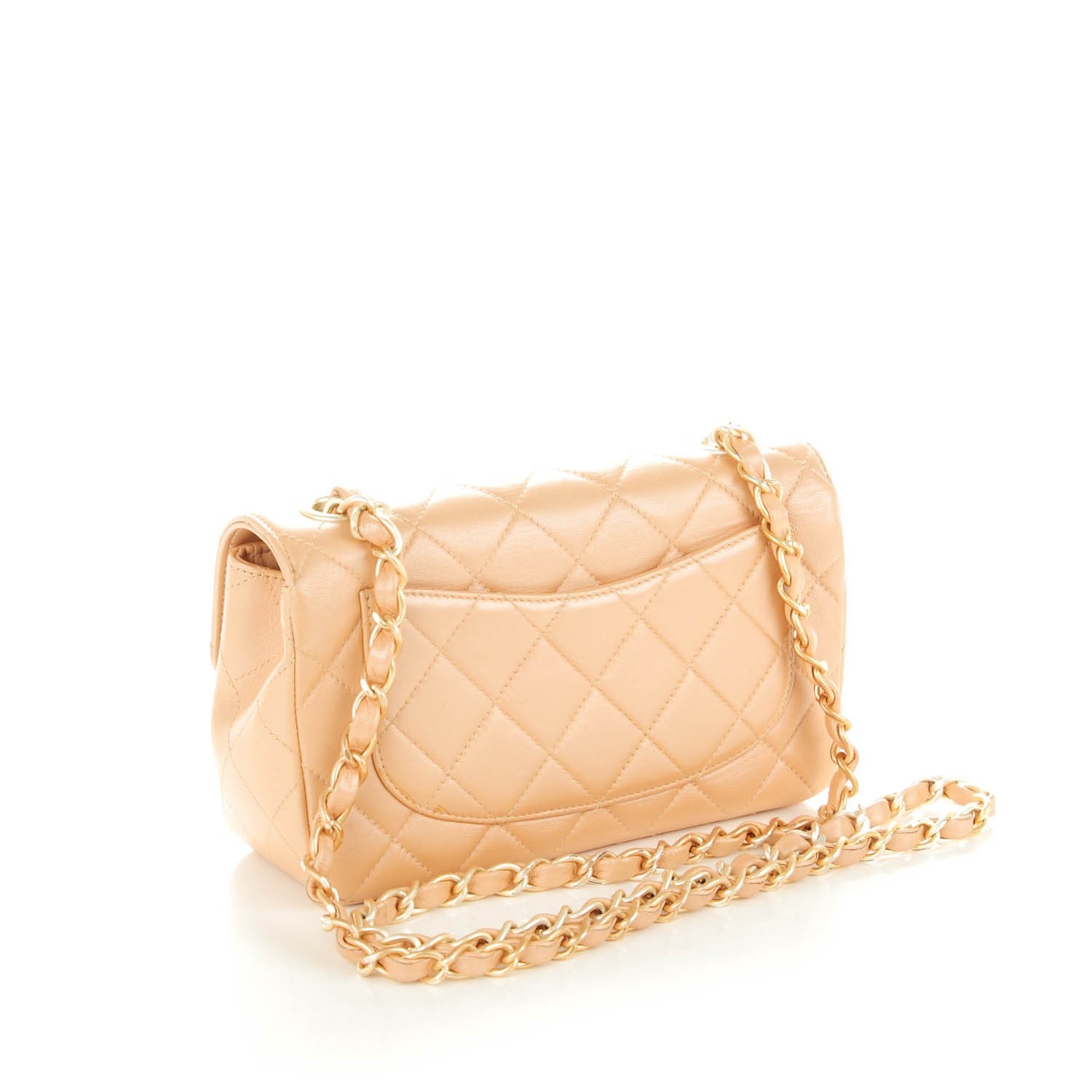 Chanel Lambskin Quilted Mini Rectangular Flap Light Pink 3 of 7