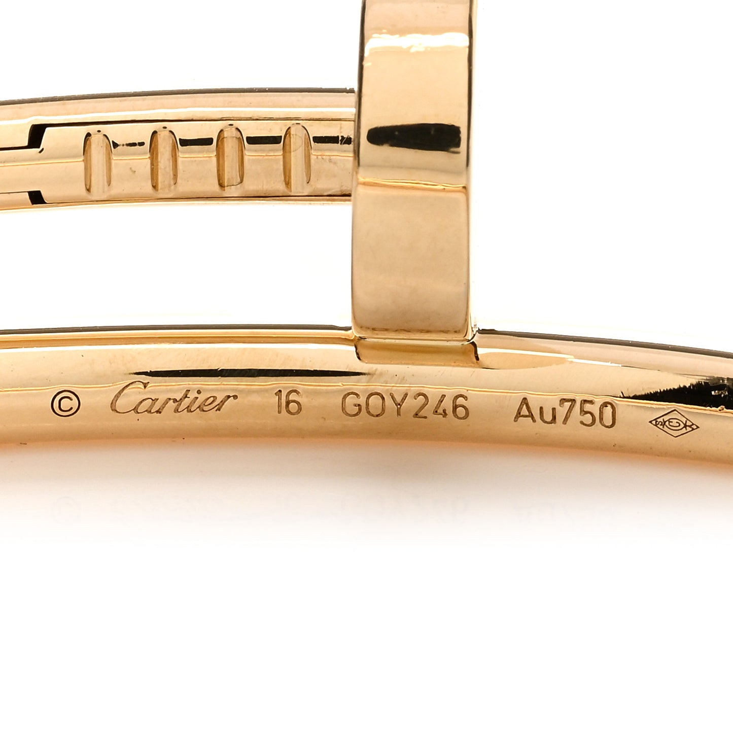 18K Yellow Gold Juste Un Clou Bracelet 16