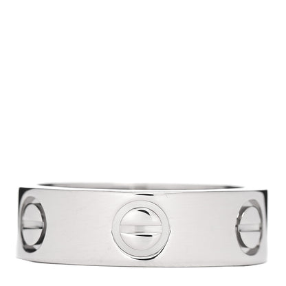 Cartier 18K White Gold 5.5mm LOVE Ring 48 4.5 3 of 4