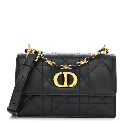 Christian Dior Lambskin Macrocannage Mini Miss Caro Bag Black 1 of 10