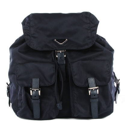 Prada Tessuto Nylon Medium Backpack Blue 1 of 11