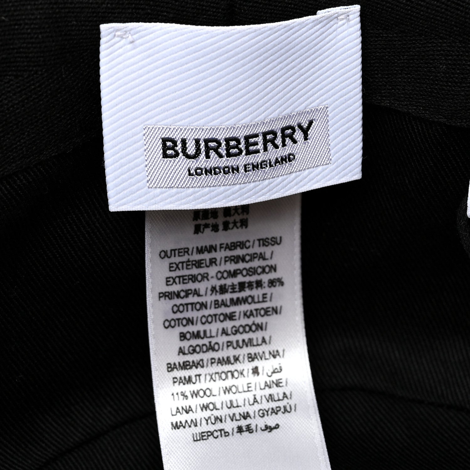 Burberry Tweed Check Bucket Hat M Archive Beige 8 of 8