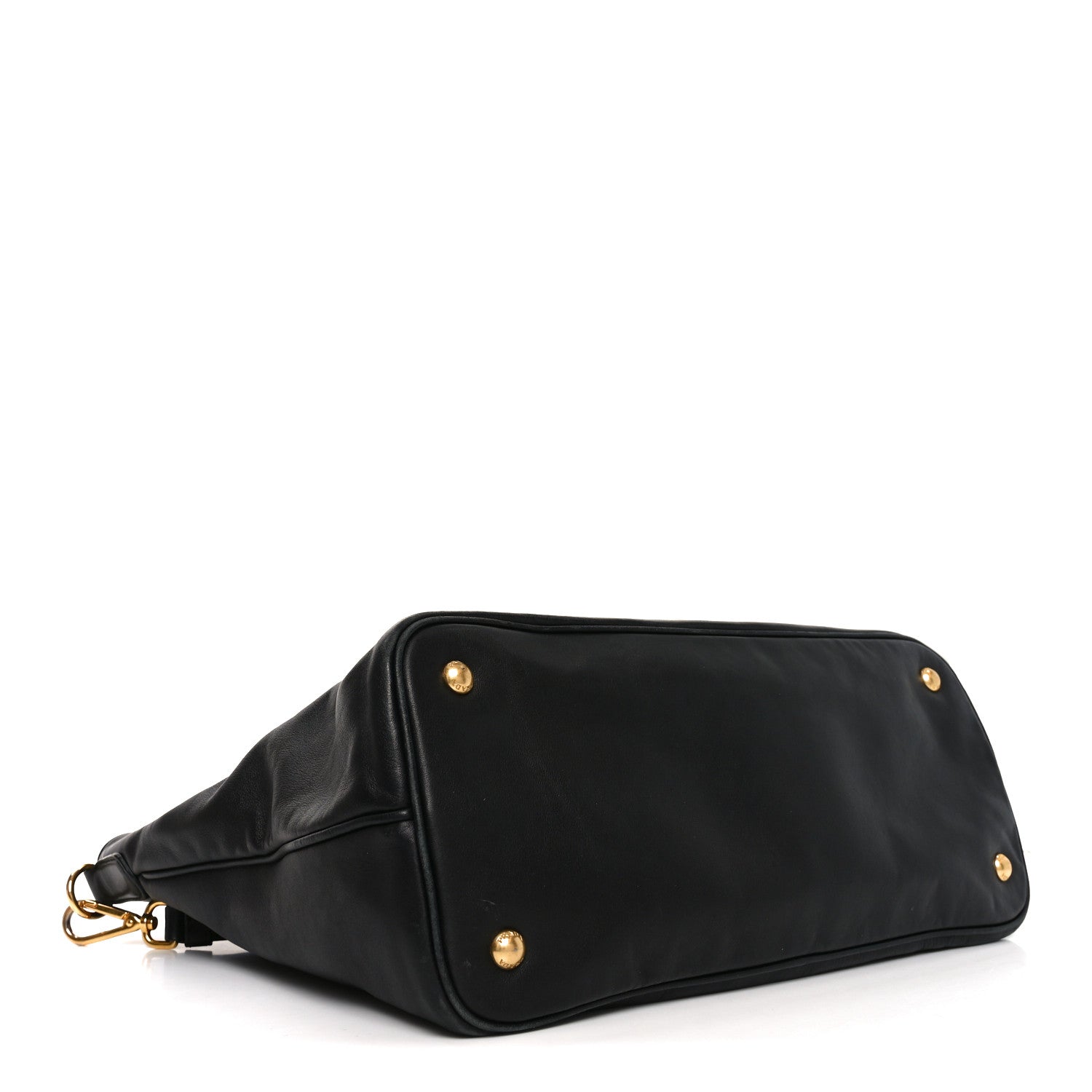 Prada Soft Calfskin Shopping Tote Black 6 of 17
