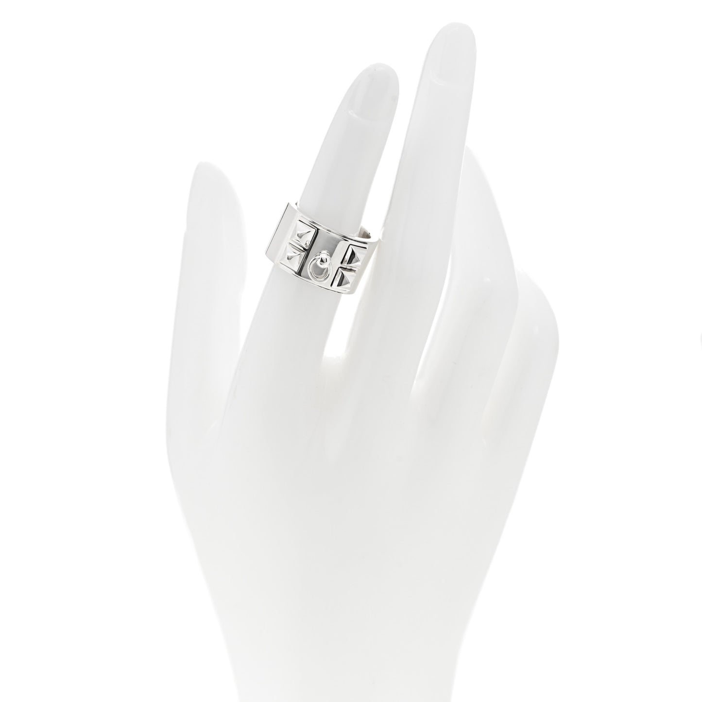 Sterling Silver Collier De Chien CDC Ring 51 5.75