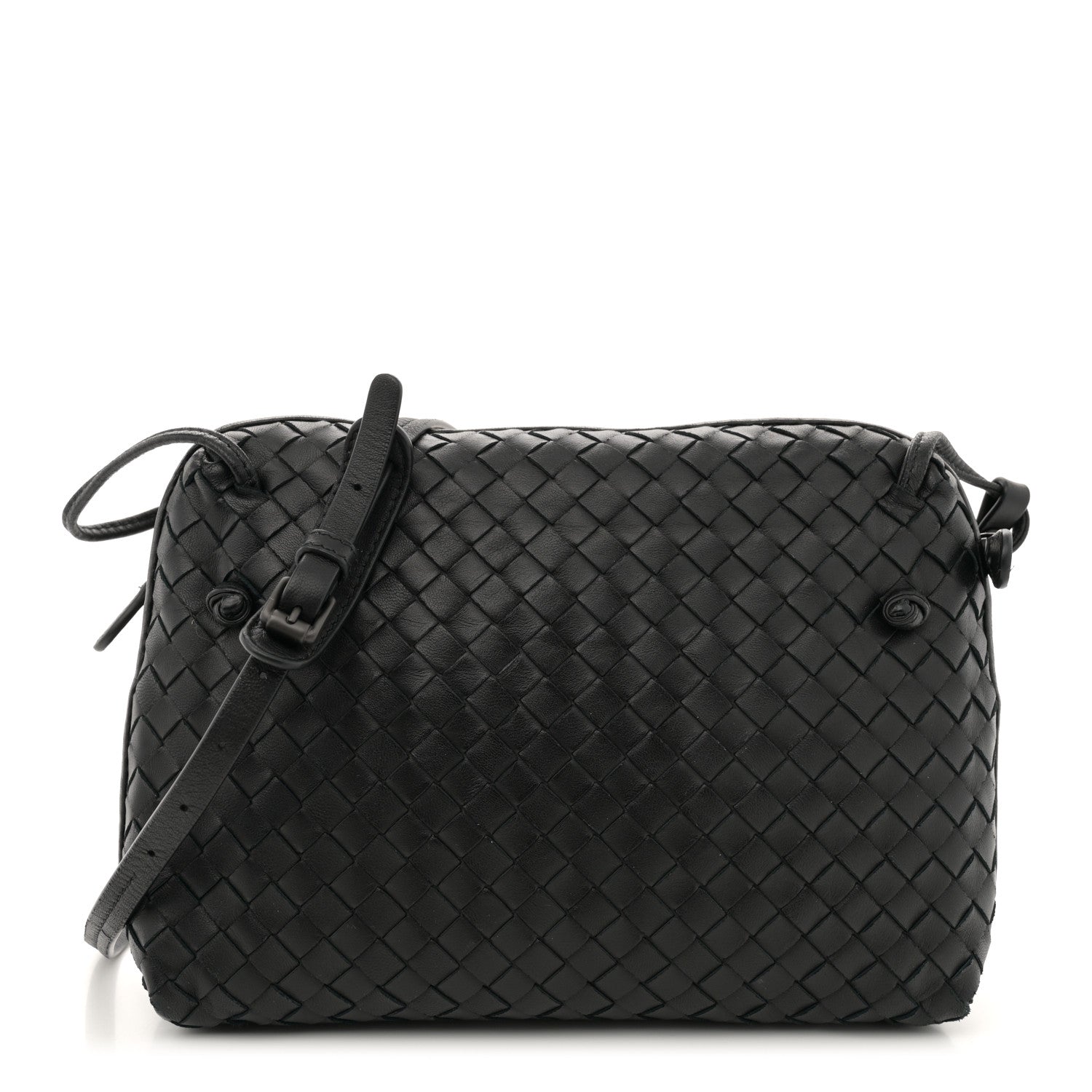 Bottega Veneta Nappa Intrecciato Nodini Bag Black 1 of 12